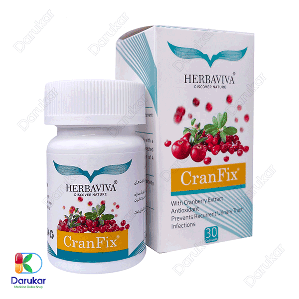 Herbaviva -Cran -Fix -30 -Capsules قرص کرن فیکس